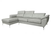 Sofá de Couro Hannover 3 lugares com Chaise - Mempra