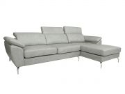 Sofá de Couro Hannover 3 lugares com Chaise - Mempra